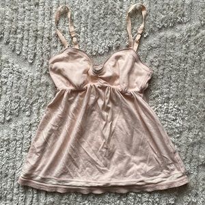 abercrombie & fitch pink babydoll top